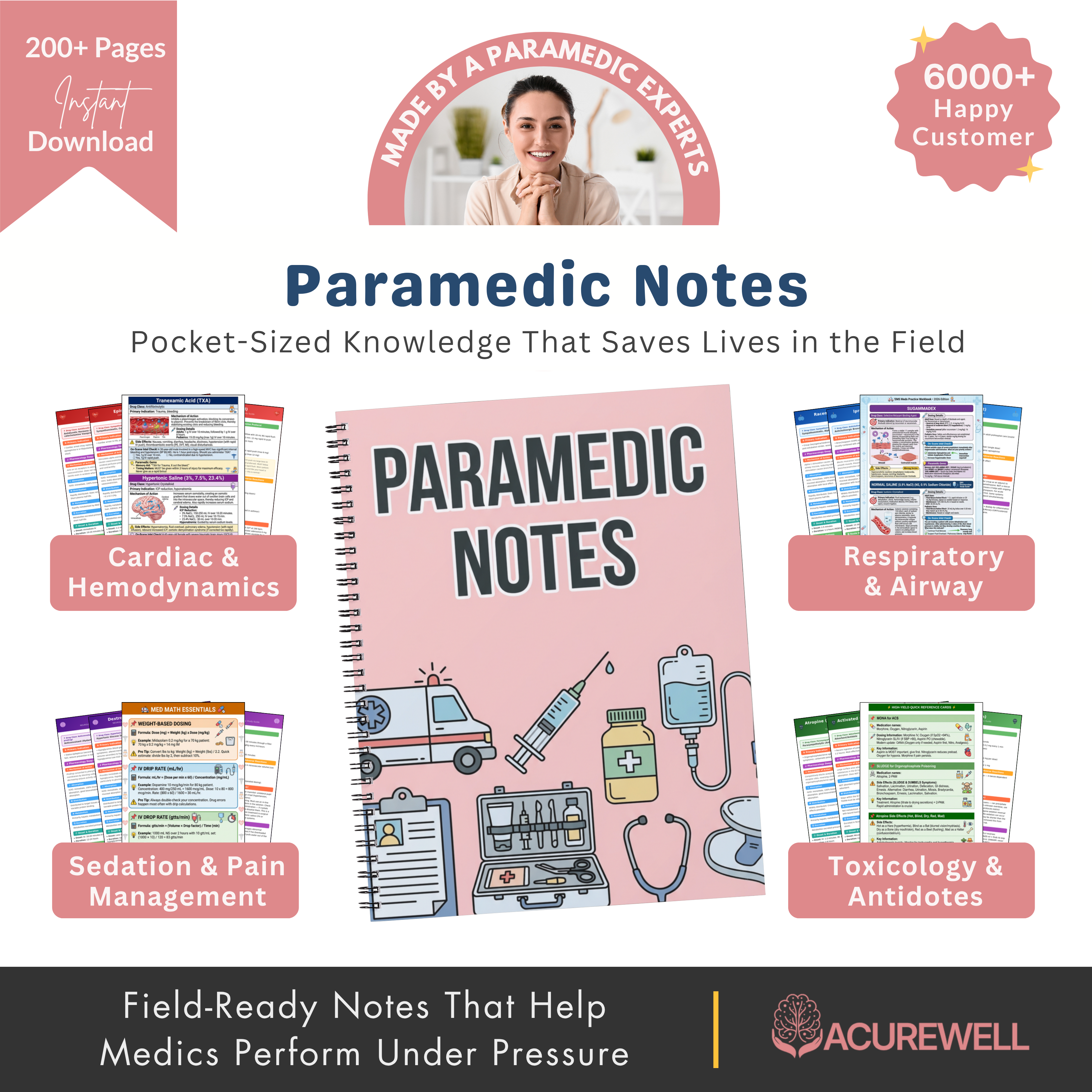 Paramedic & EMS Meds Workbook (FREE TODAY) – Acurewell