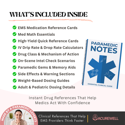Paramedic & EMS Meds Workbook (FREE TODAY)